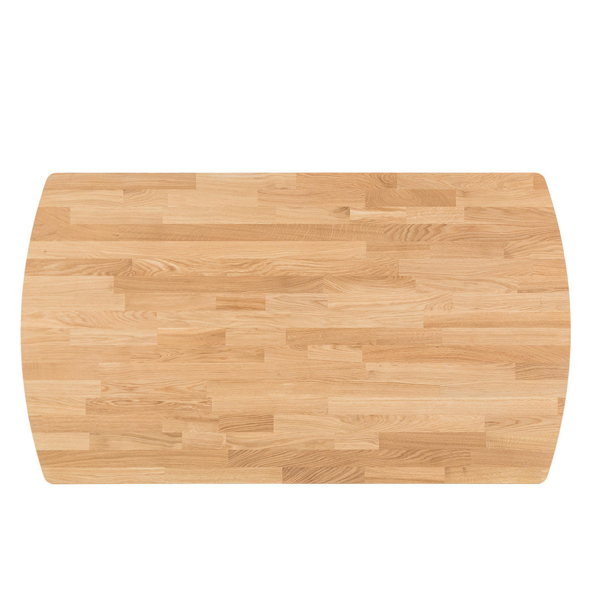 ESSTISCH - Eiche massiv - Eichefarben, Holz (90/160/75cm) - home24