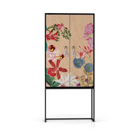HIGHBOARD aus MDF ALVA EXOTIC ORCHIDEA - Beige, Holzwerkstoff (75/164.5/45cm) - RNT By Really Nice Things