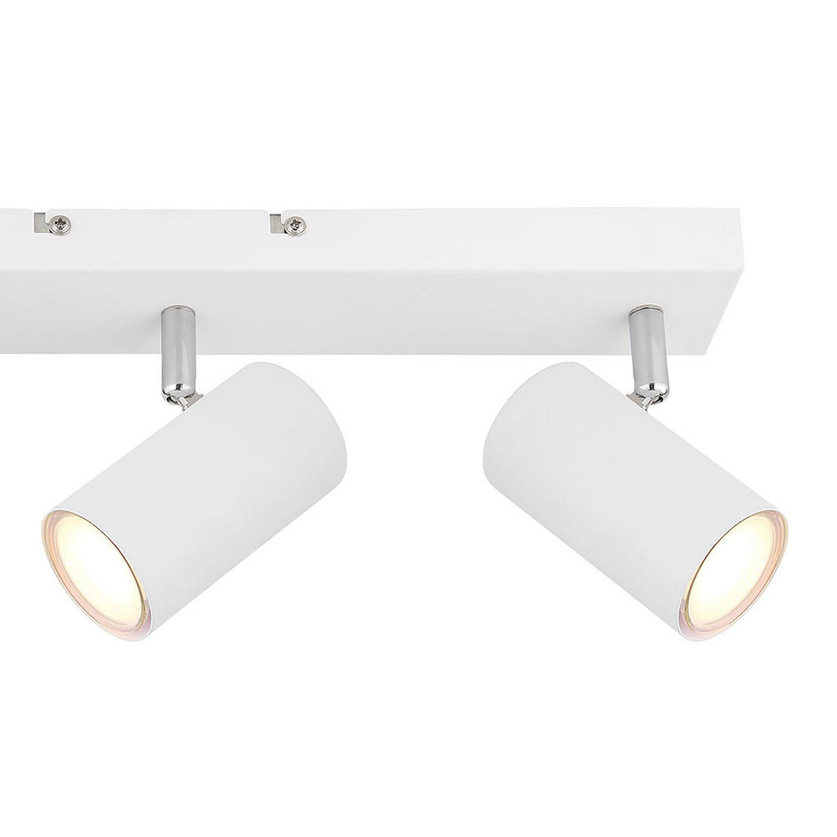 DECKENLEUCHTE Weiß Schwenkbare Strahler - Weiß, Metall (41/6/12cm) - Globo Lighting