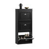 SCHUHSCHRANK Schwarz - Schwarz, Holzwerkstoff (53/117/24cm) - SoBuy