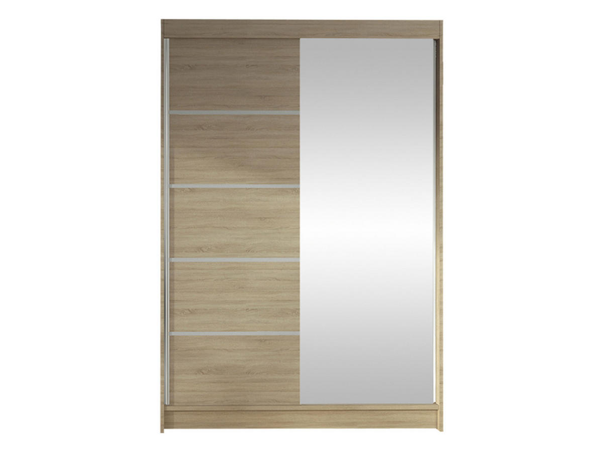 SCHWEBETÜRENSCHRANK Lino III - Sonoma Eiche, Holzwerkstoff/Metall (120/200/58cm) - MIRJAN24