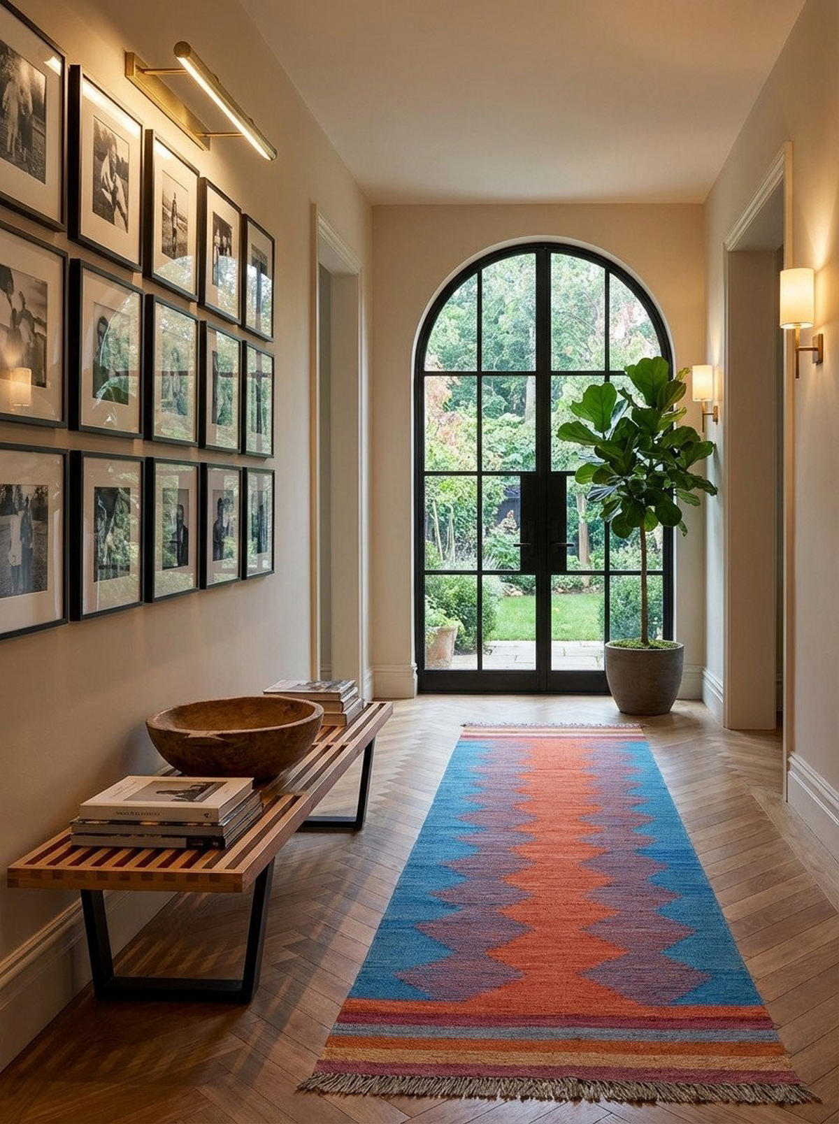 HANDWEBTEPPICH Kelim Gashgai Mehrfarbig 198/60 cm Schurwolle - Multicolor, Textil (60/198cm) - Looma