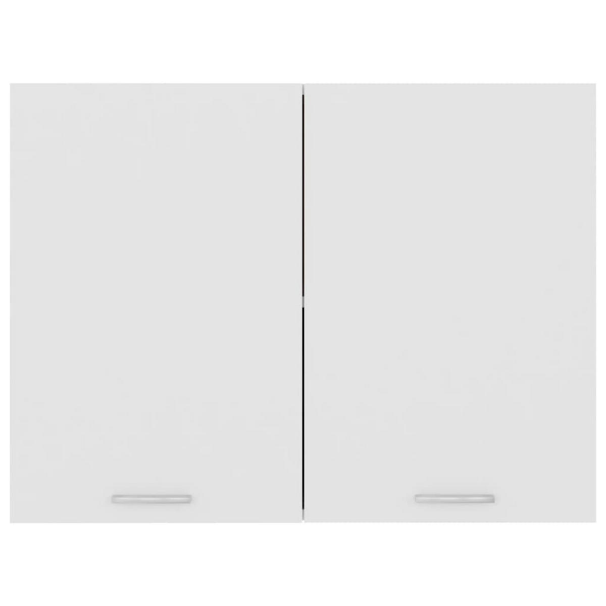 KÜCHENOBERSCHRANK Lyon mit 2 Türen 80/31/60 cm aus Holzwerkstoff Weiß - Weiß, Holz (80/60/31cm) - vidaXL