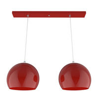 HÄNGELEUCHTE Joe Linear - Rot, Metall (20/70/20cm) - Lumicom