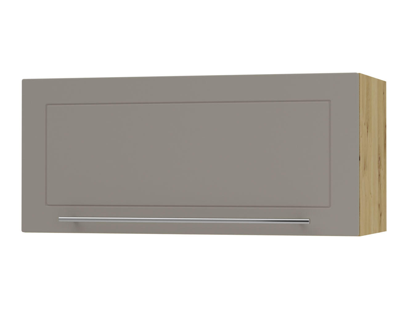 KLAPPHÄNGESCHRANK Kvantum W4B/80-AV Beige Matt / Eiche Artisan Matt 80 / 32,5 / 36cm - Beige/Eiche Artisan, Holz/Holzwerkstoff (80/36/32.5cm) - Feldmann-Wohnen