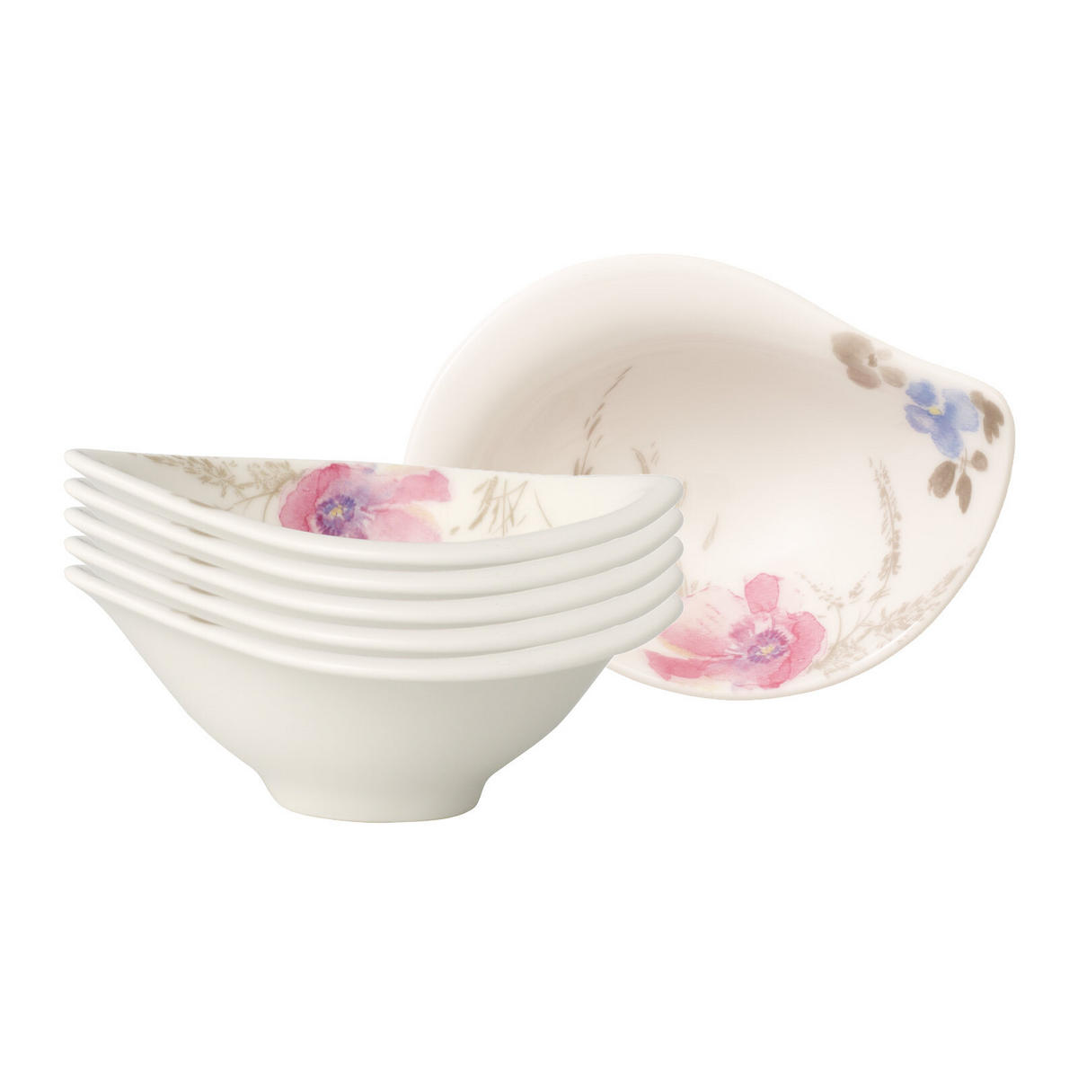 DIPSCHÄLCHEN Mariefleur Gris Serve & Salad bunt 12 x 8 cm 6er Set - Multicolor, Keramik (1cm) - Villeroy & Boch