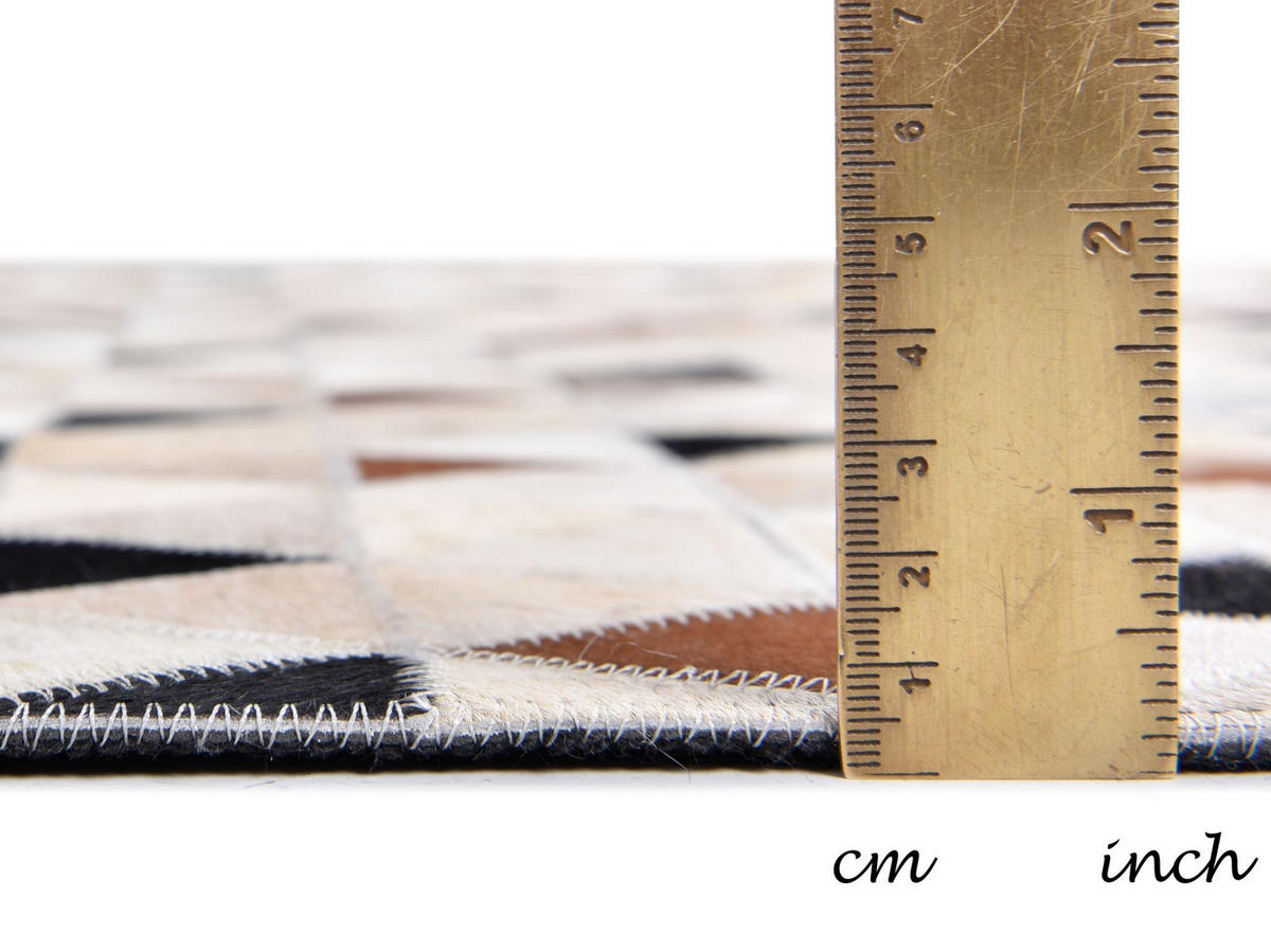 LEDERTEPPICH Kobe 190x290 cm - Naturfarben, Textil (190/290cm) - THEKO