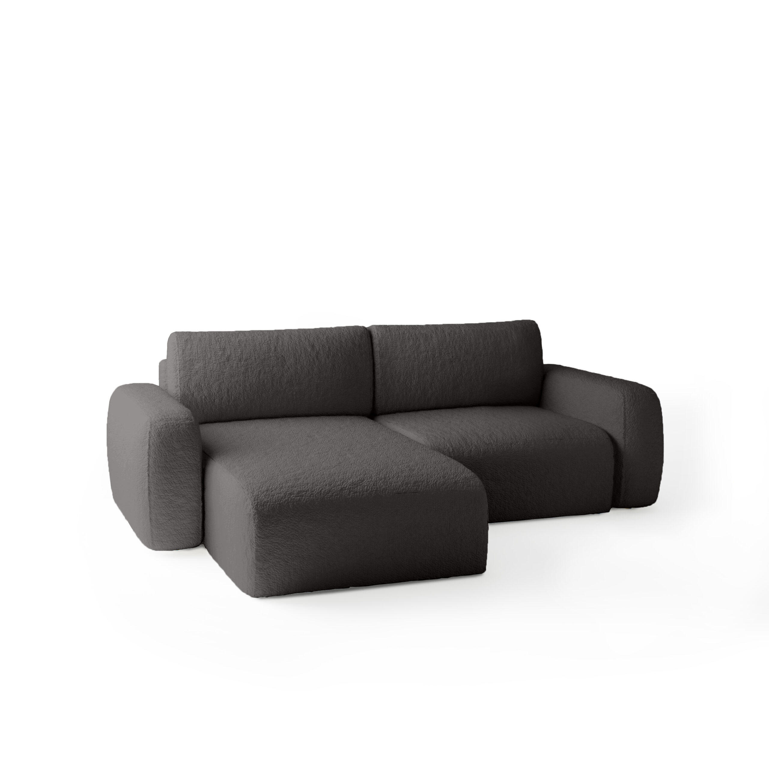 Fedve Ecksofa Anthrazit 257x148 cm