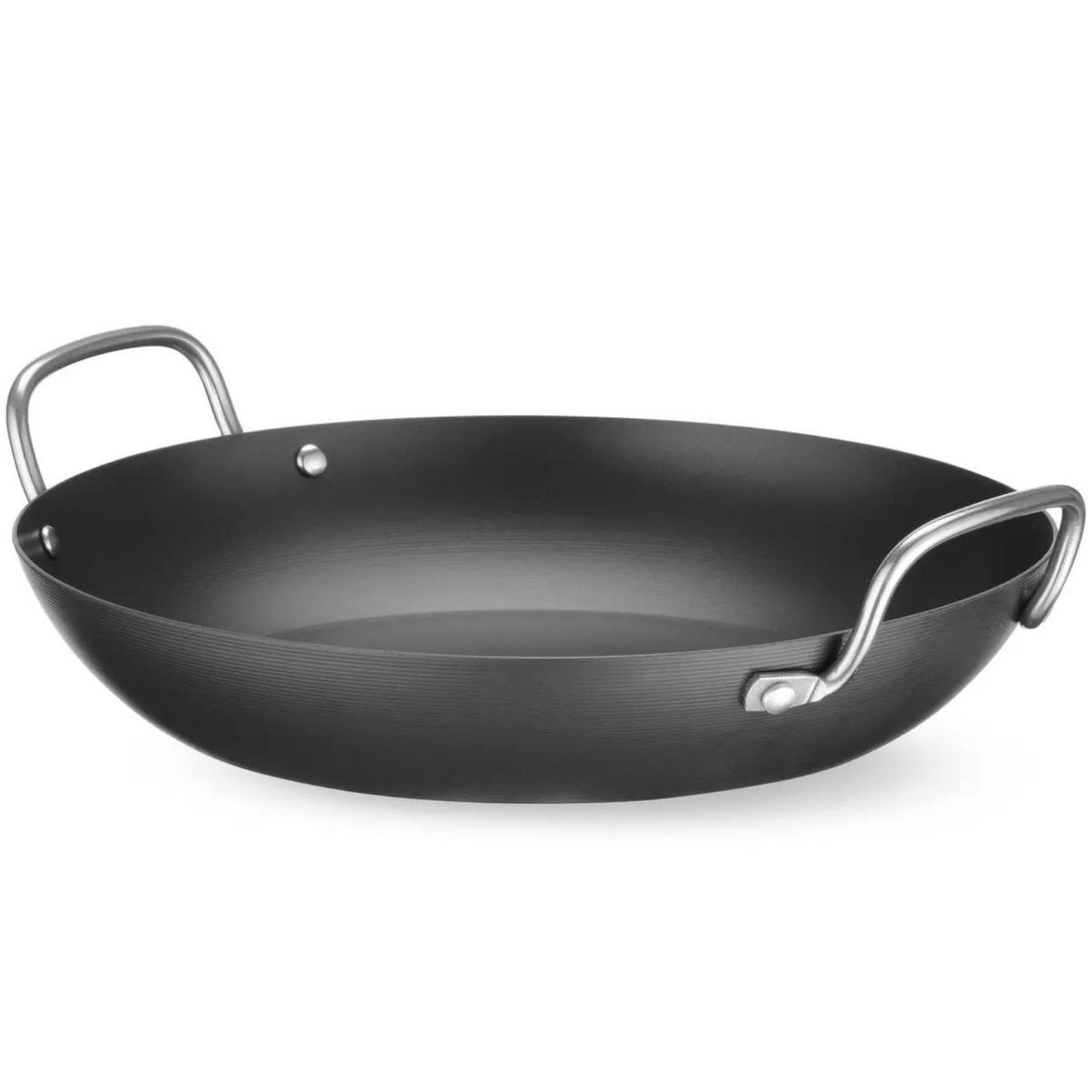 UNIVERSAL-SERVIERPFANNE aus Kohlenstoffstahl, Durchmesser 243 mm - Schwarz, Metall (28/24.3/7.8cm) - Hendi
