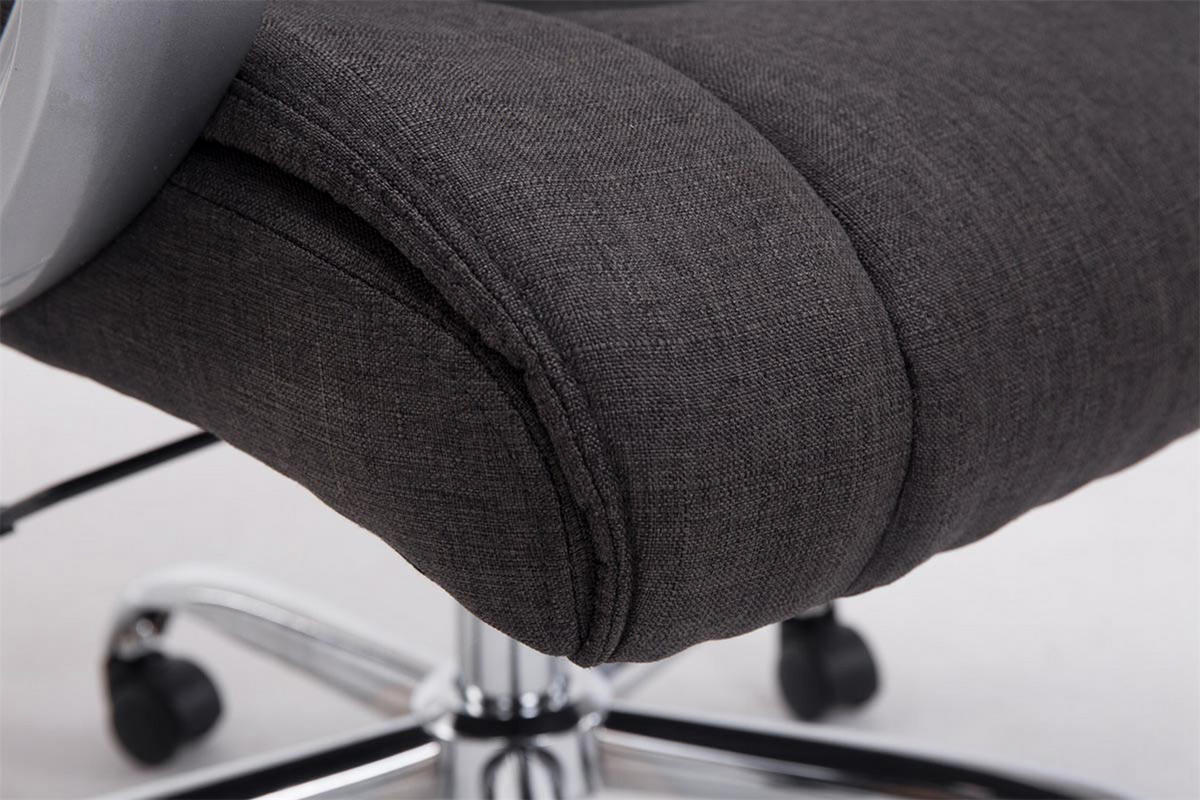 BÜROSTUHL Apodo, Stoff Dunkelgrau - Dunkelgrau, Textil/Metall (66/122/70cm) - TPFLiving