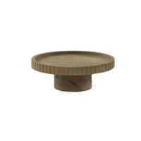 SCHALE CALETA Ø38x13 cm, Holz, Braun - Braun, Holz (38/13/38cm) - Light & Living