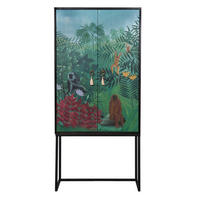 SCHRANK-SIDEBOARD aus MDF mit wildem Druck ALVA ROSSEAU - Multicolor, Holzwerkstoff (75/165/45cm) - RNT By Really Nice Things