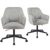 BÜROSTUHL Mika-Nika - Hellgrau/Schwarz, Textil/Metall (60/84/65cm) - DUBI Möbel