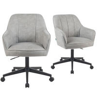 BÜROSTUHL Mika-Nika - Hellgrau/Schwarz, Textil/Metall (60/84/65cm) - DUBI Möbel