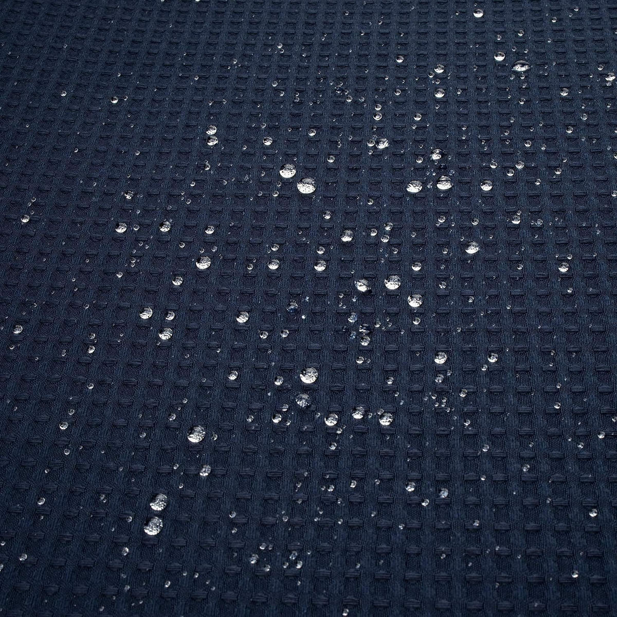 DUSCHVORHANG Waffelstruktur ohne Haken mit Einlage Qualität Stil Marineblau - Blau, Textil (180/180cm) - MCBOSON