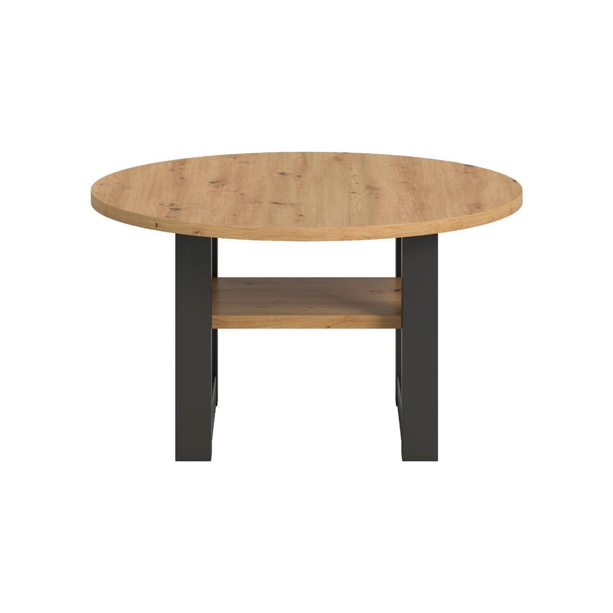 COUCHTISCH Seattle 75/75/42 cm - Schwarz/Braun, Holzwerkstoff (75/75/42cm) - Xonox