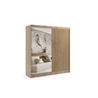 KLEIDERSCHRANK VILAN mit Spiegel - 200 cm - Sonoma Eiche|Eichefarben - Eichefarben/Sonoma Eiche, Holzwerkstoff (200/215/61cm) - ALTDECOR