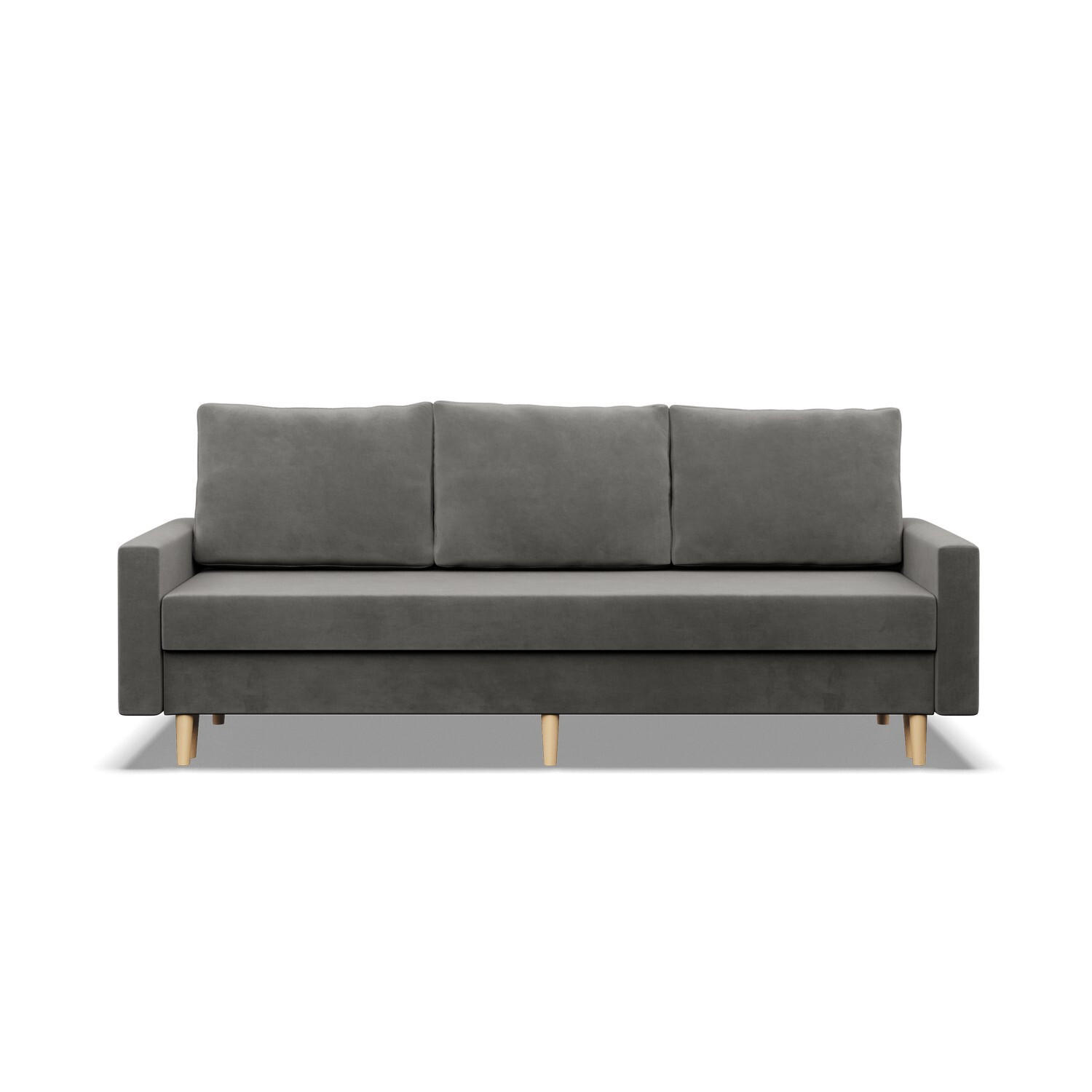 SOFA Blank hellgrau 212/92/92 - Hellgrau, Textil (212/92/92cm) - SIMKAM Furniture