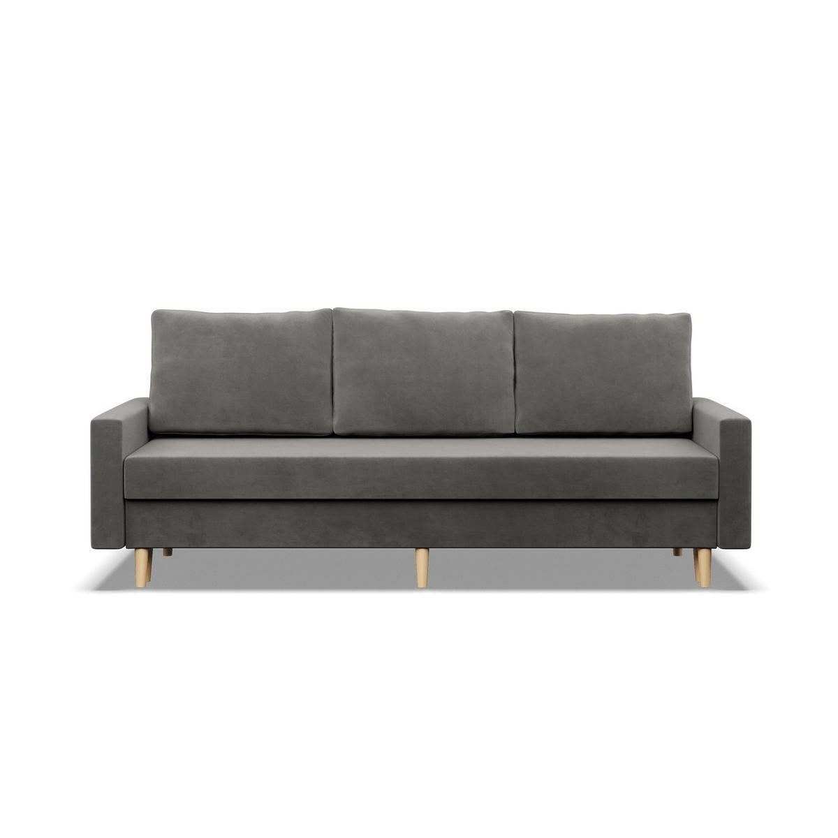 SOFA Blank hellgrau 212/92/92 - Hellgrau, Textil (212/92/92cm) - SIMKAM Furniture