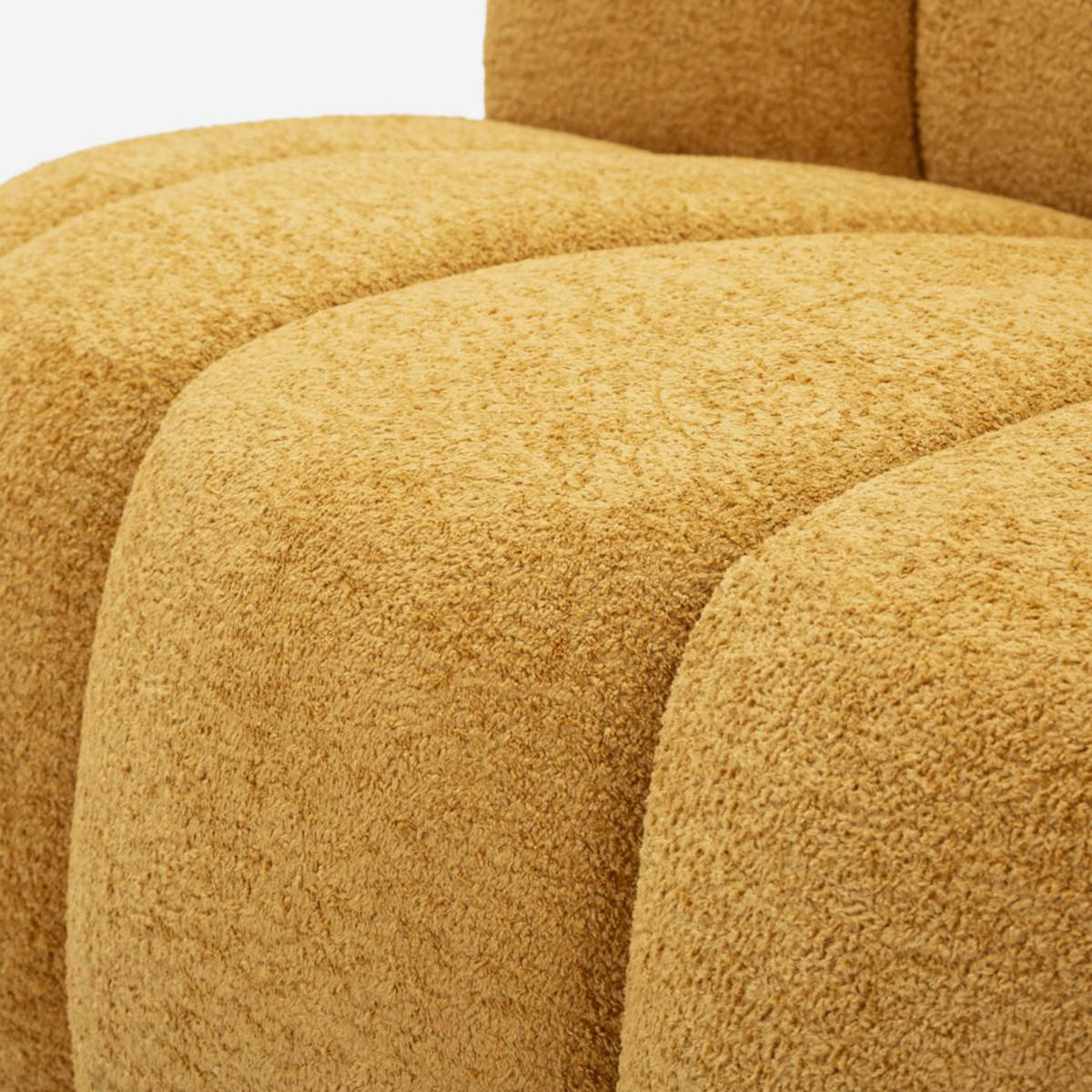 3-SITZER Sofa gepolstert Ball - Gelb - Gelb, Holzwerkstoff/Kunststoff (145/69/80cm) - Pasmara