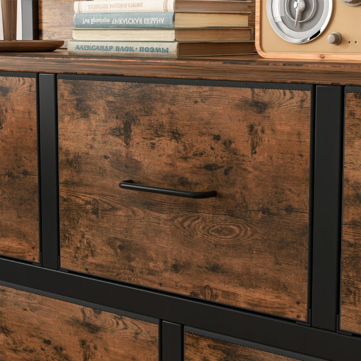 KOMMODE, braun 98/28.5/85 cm - Braun, Holzwerkstoff (98/85/28.5cm)