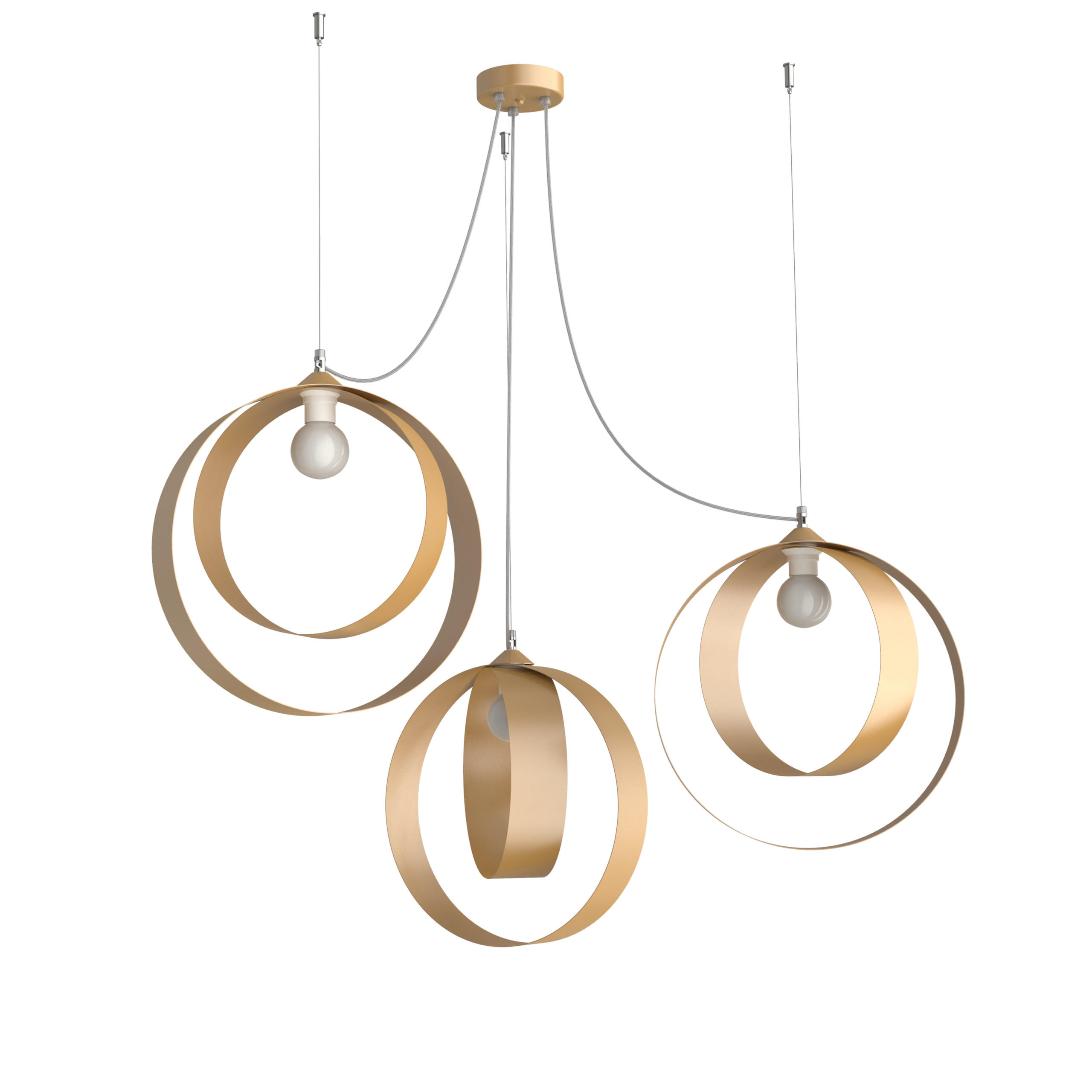 Lumicom Hängeleuchte Gold 40x120x40 cm
