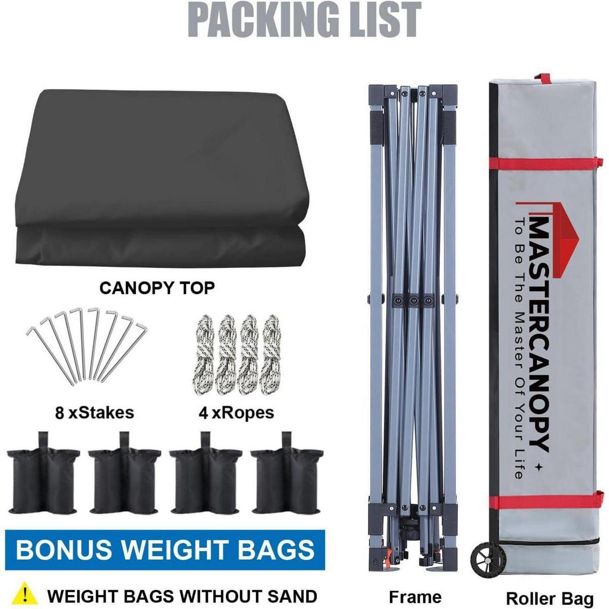 PAVILLON 2,5 x 2,5 m Anthrazit Schnellaufbau 3-fach höhenverstellbar UPF50+ wasserabweisend inkl. Rolltasche - Anthrazit, Textil (250/206/250cm)