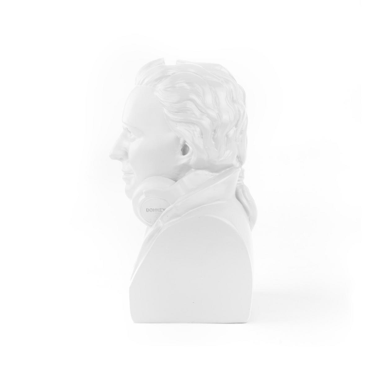 SPARDOSE Historic Hipster Mozart, Polyresin, Weiß, 8 x 9 x 14.5 cm - Weiß, Kunststoff (8/14.5/9cm) - Donkey Products