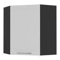 KÜCHENHÄNGESCHRANK Kvantum W10/60 Weiß Matt / Schwarz Matt 60 / 60 / 72cm - Schwarz/Weiß, Holz/Holzwerkstoff (60/72/60cm) - Feldmann-Wohnen