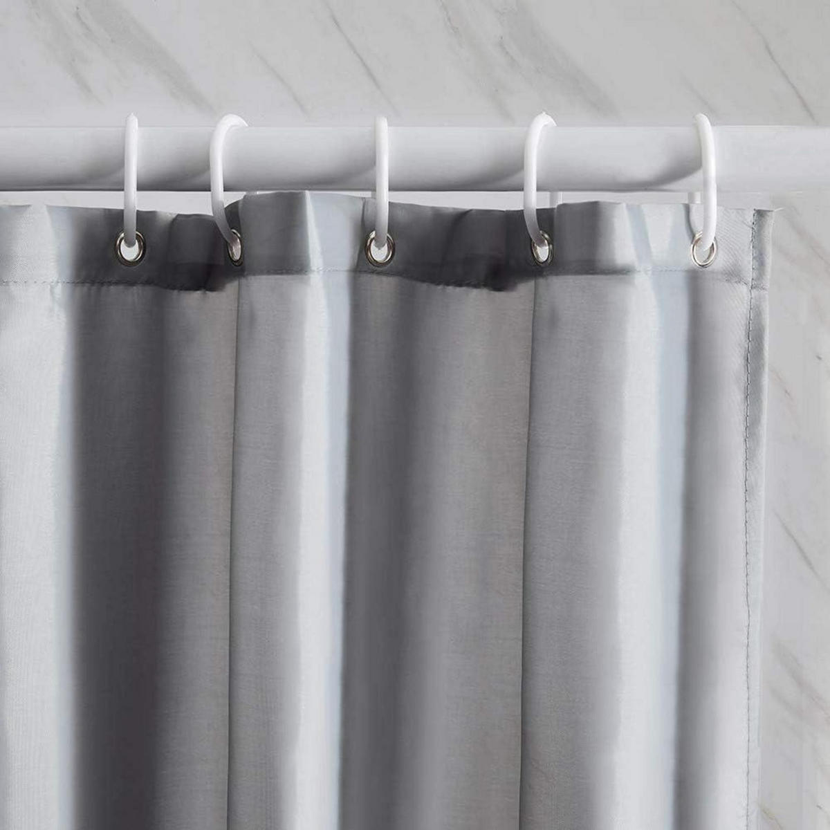 DUSCHVORHANG Grau 150 x 180 cm - Grau, Textil (150/180cm)