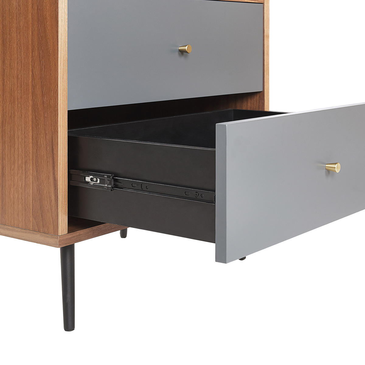 REGAL 4 Fächer Richmond - Dunkelbraun, Holzwerkstoff (60/139/40cm) - Beliani