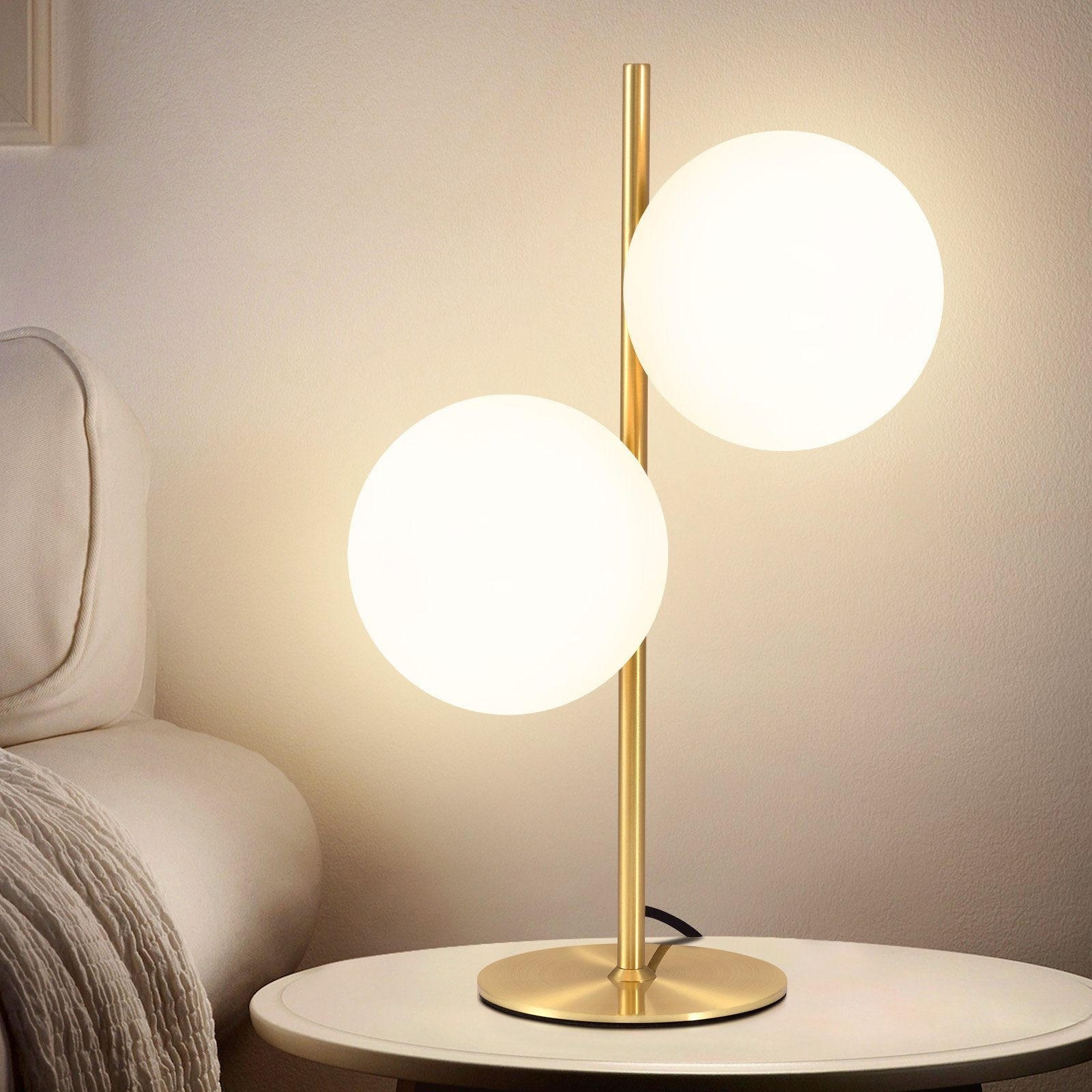 TISCHLEUCHTE Oase 21.5/21.5/45 cm - Goldfarben, Metall (21.5/21.5/45cm) - Nettlife