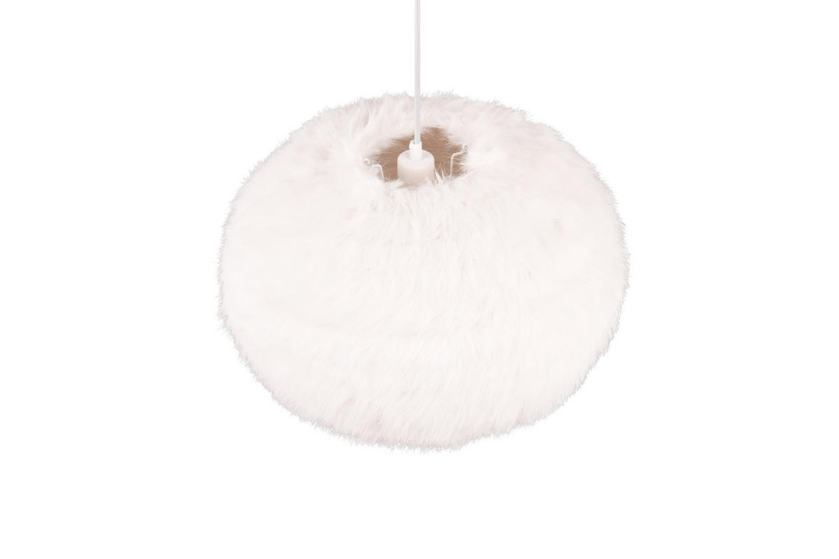 HÄNGELAMPE FURRY - Weiß - 50/50/150 cm - Weiß, Textil (50/50/150cm) - Trio Leuchten