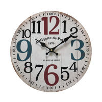 WANDUHR Weiß 4/34/34 cm - Weiß, Holzwerkstoff (4/34/34cm) - Mobili Rebecca