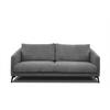 SOFA VILT 3-Sitzer, dunkelgrau - Dunkelgrau/Schwarz, Holzwerkstoff/Kunststoff (202/89/94cm) - Courtois Laville