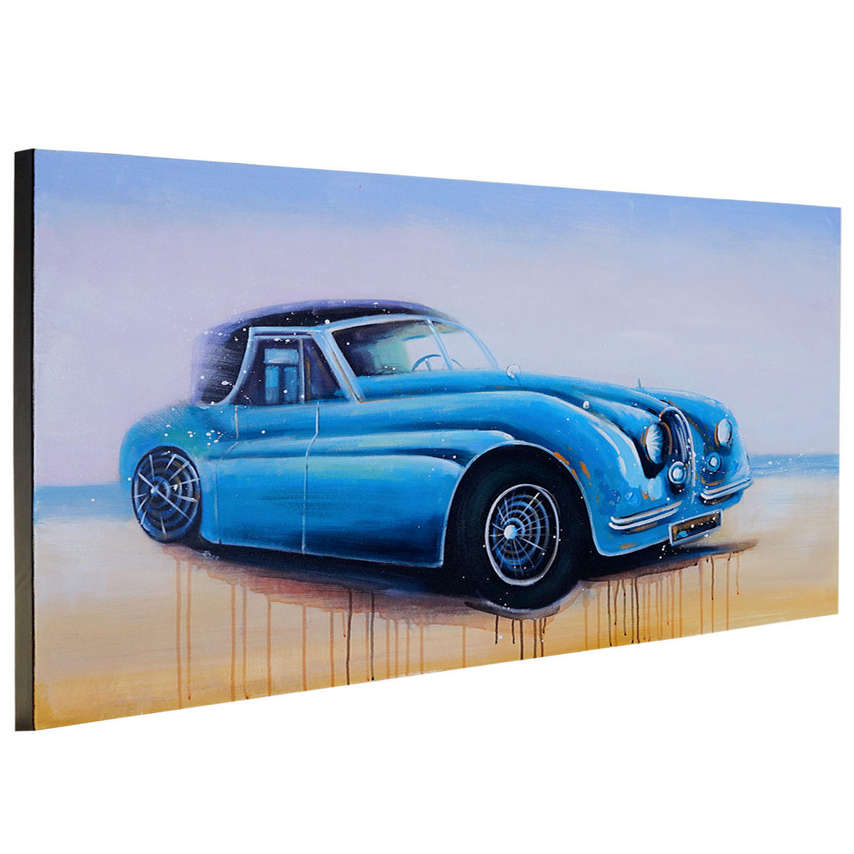 ÖLGEMÄLDE OLDTIMER HANDGEMALT Mehrfarbig - Multicolor, Textil (140/80cm) - MCW