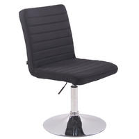 ESSZIMMERSTUHL Evon, Stoff schwarz - Edelstahlfarben/Schwarz, Textil/Metall (44/97/60cm) - TPFLiving