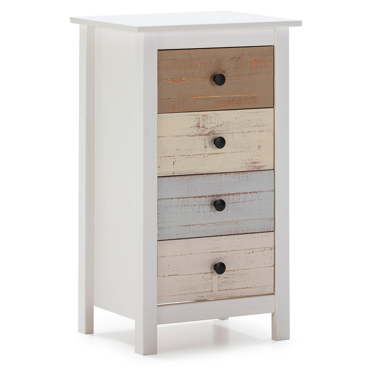 KOMMODE 46/80/35 Magda - Weiß, Holz (46/80/35cm)