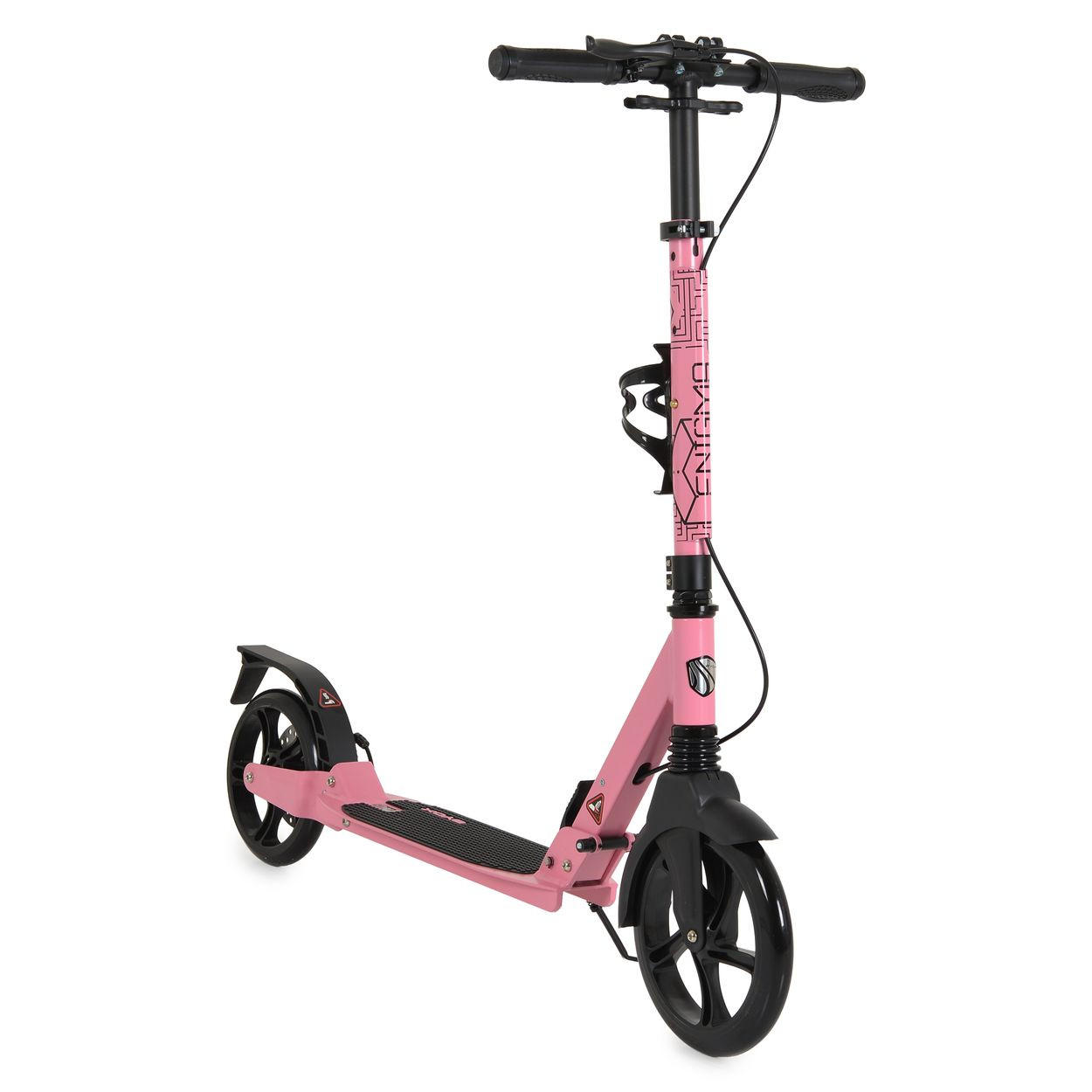 KINDERROLLER Enigma PU-Räder rosa klappbar Ständer Getränkehalter Handbremse - Rosa, Metall (90/40/100cm)