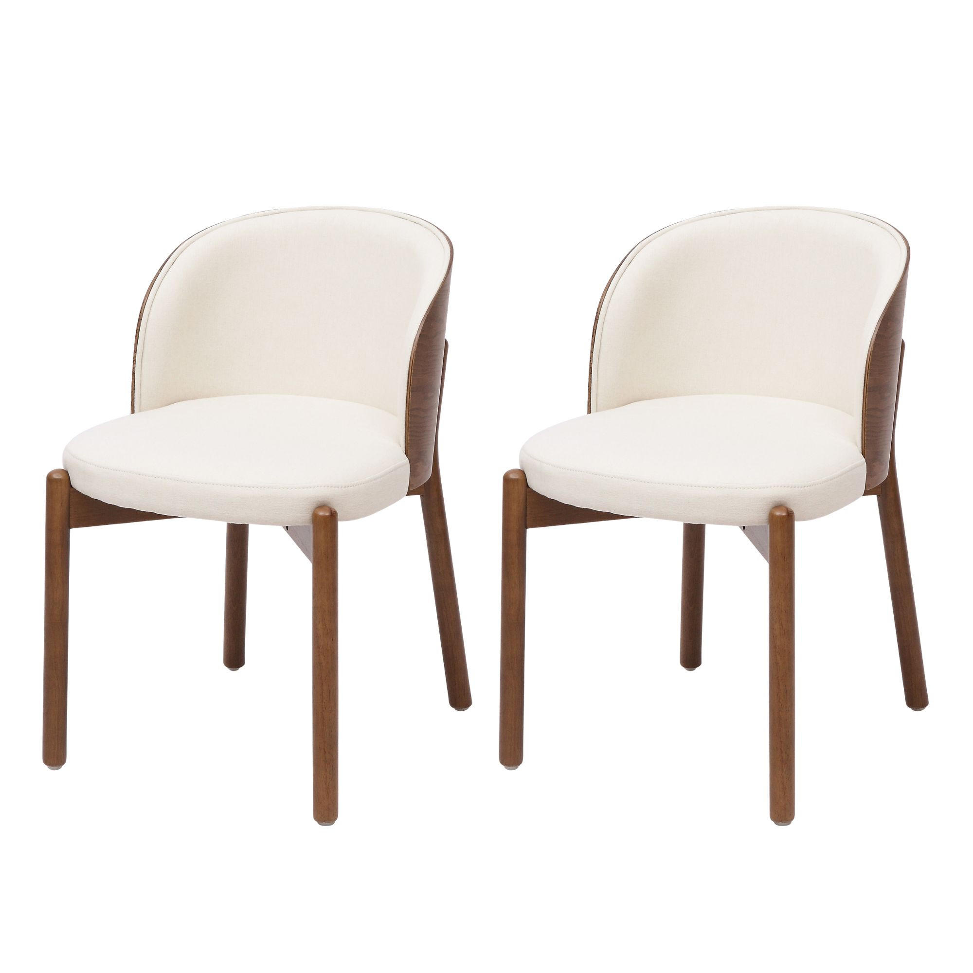 Urban Meuble Esszimmerstühle Walnuss 57x74x49 cm