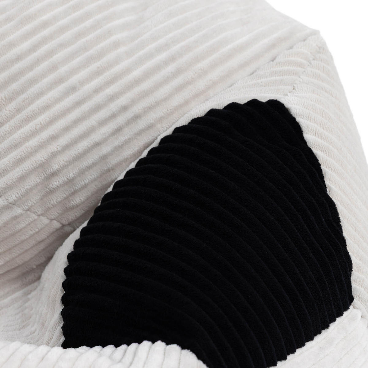KINDERSITZSACK Fußball - Schwarz, Textil (76/48/76cm) - icon