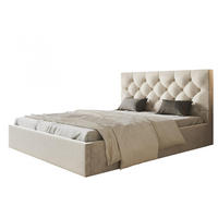 BETT 160x200 - Polsterbett mit Bettkasten und Holzrahmen - Elegant Betten - Weicher Jasminstoff - Kollektion Boston, Beige - Beige, Holz/Kunststoff (160/200cm) - Alpi-Möbel