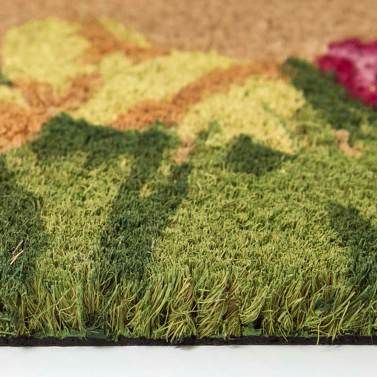 FUSSMATTE Tulpen rutschfest 25/75 cm - Multicolor, Naturmaterialien (25/75cm) - Homescapes