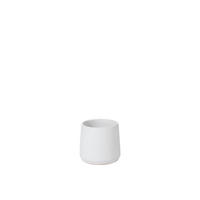 BLUMENTOPF RUND - Töpferei - Weiß - XS - 2er set - Ø 12 cm - Weiß, Keramik (12/12cm) - J-Line