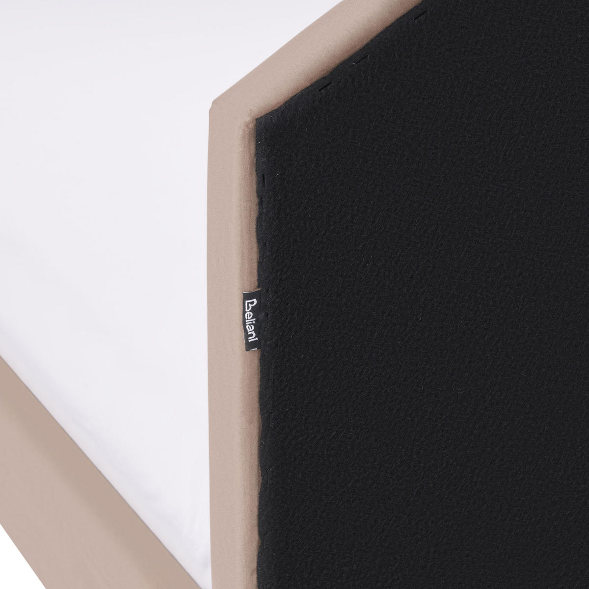 KINDERBETT 90x200 cm Braun Kervan - Hellbraun, Textil (90/200cm) - Beliani