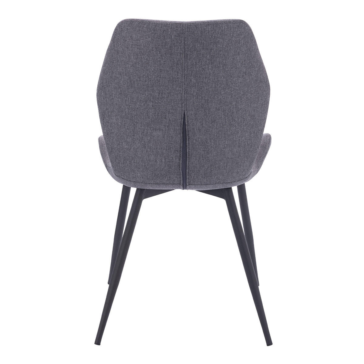 ESSZIMMERSTUHL JAMIE 2er Set Stoff Dunkelgrau - Anthrazit/Schwarz, Textil (47/84/48cm) - SVITA