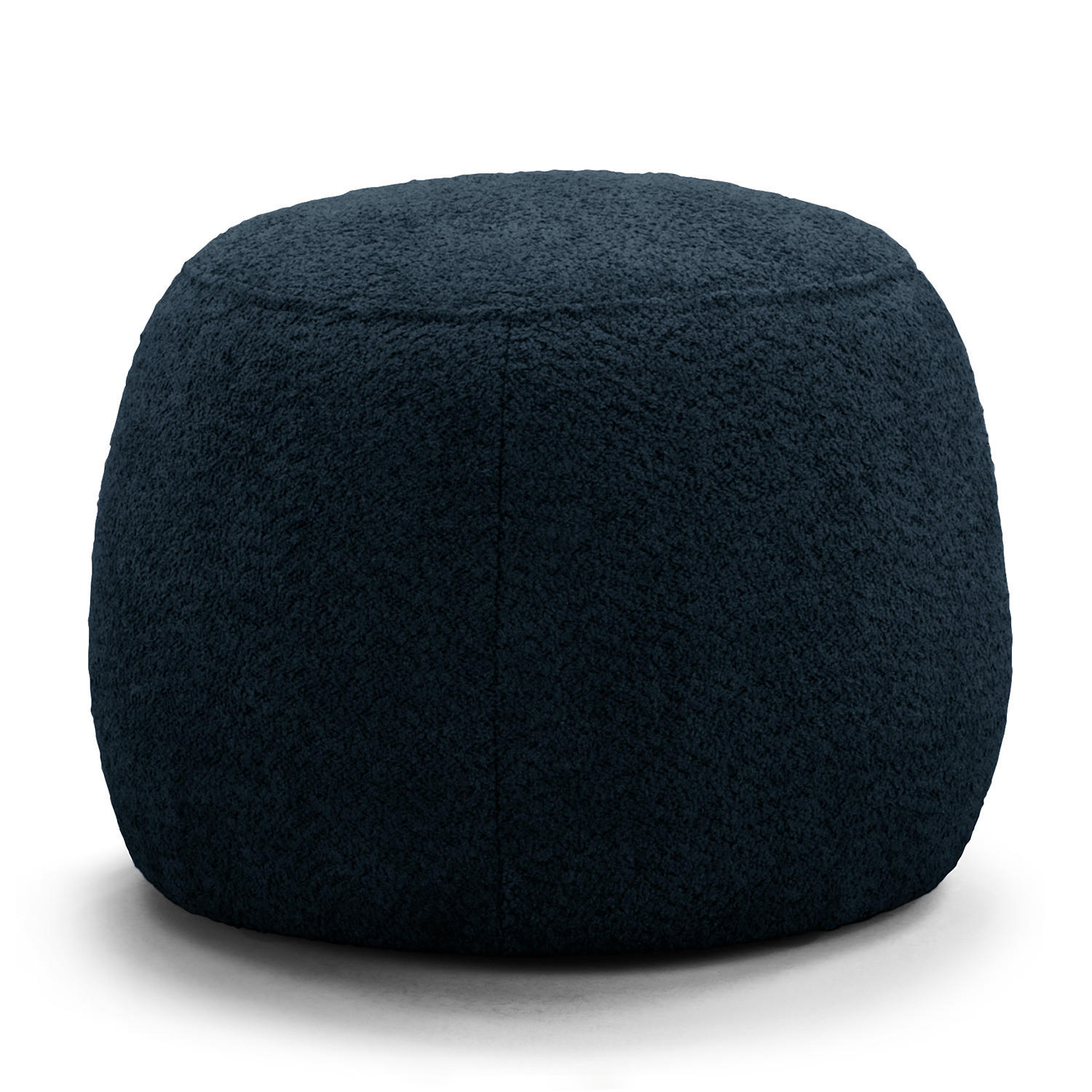 POLSTERHOCKER - Schwarz/Dunkelblau, Textil (59/45/59cm) - home24