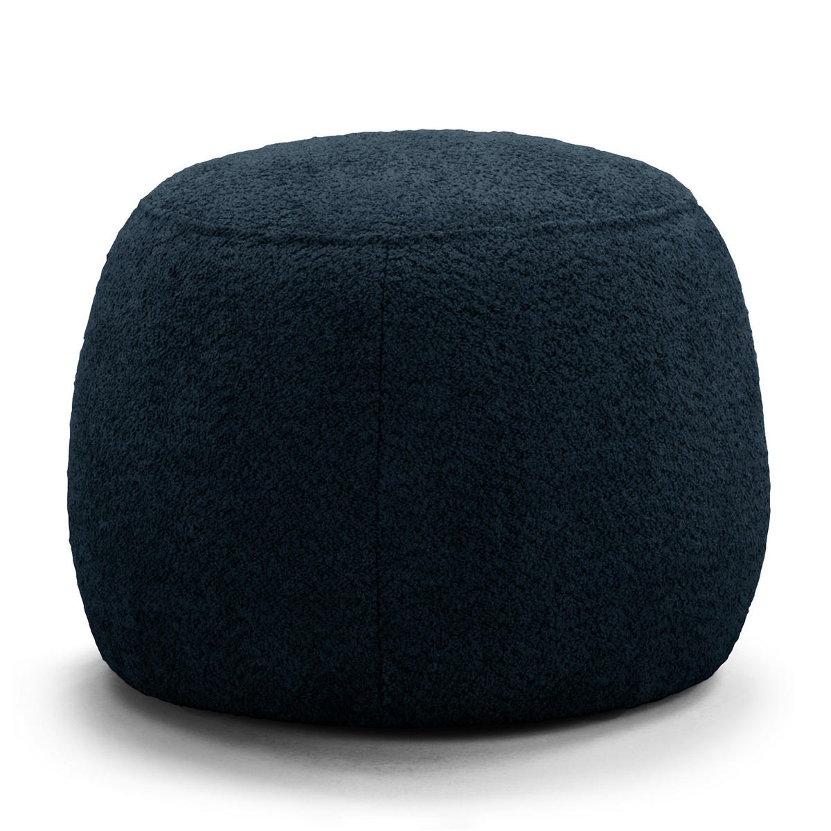 POLSTERHOCKER - Schwarz/Dunkelblau, Textil (59/45/59cm) - home24