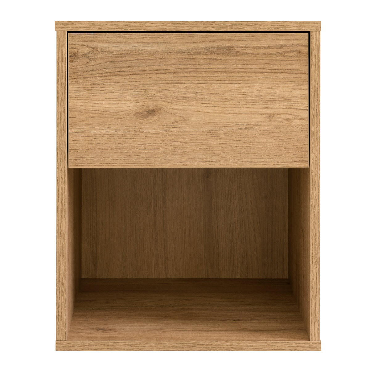 NACHTTISCH Hegas Natur 42 cm x 53.1 cm - Braun, Holzwerkstoff (42/53/40cm) - Kenay Home