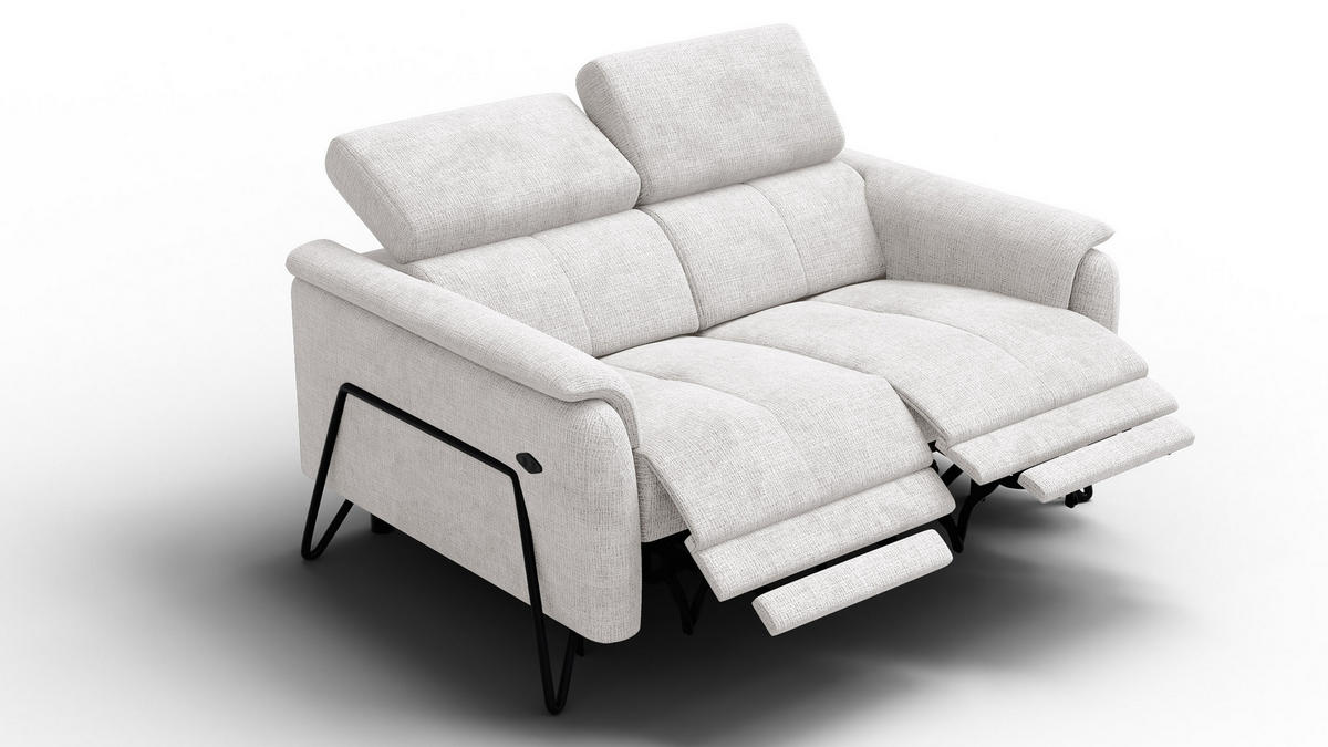 RELAXSOFA RODEN 2-Sitzer, creme - Creme, Holz/Textil (152/82/103cm) - Courtois Laville
